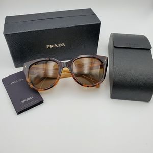 Prada Polarized Tortoise Shell Sunglasses